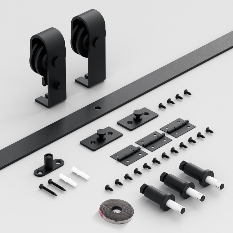 ATT Top Mount BiFold Sliding Single Barn Door Hardware & Reviews Wayfair